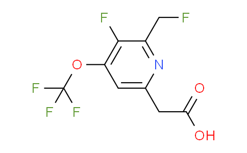 3-Fluoro-2-(fluoromethyl)-4-(trifluoromethoxy)pyridine-6-acetic acid