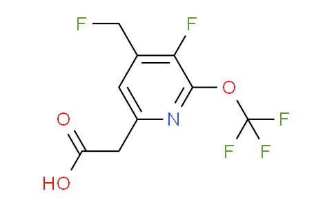 3-Fluoro-4-(fluoromethyl)-2-(trifluoromethoxy)pyridine-6-acetic acid