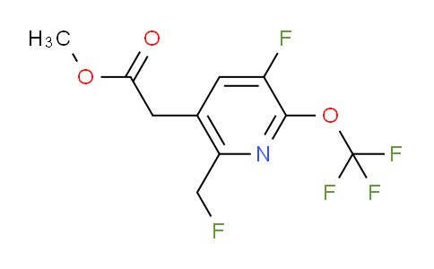 Methyl 3-fluoro-6-(fluoromethyl)-2-(trifluoromethoxy)pyridine-5-acetate