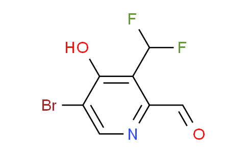 5-Bromo-3-(difluoromethyl)-4-hydroxypyridine-2-carboxaldehyde