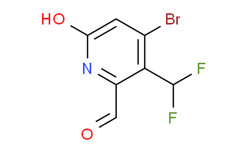 4-Bromo-3-(difluoromethyl)-6-hydroxypyridine-2-carboxaldehyde
