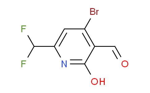 4-Bromo-6-(difluoromethyl)-2-hydroxypyridine-3-carboxaldehyde