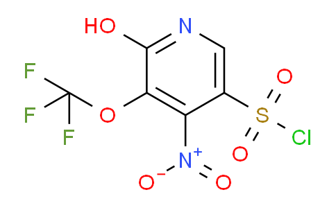 2-Hydroxy-4-nitro-3-(trifluoromethoxy)pyridine-5-sulfonyl chloride