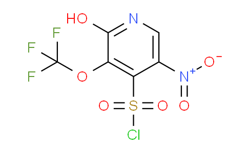 2-Hydroxy-5-nitro-3-(trifluoromethoxy)pyridine-4-sulfonyl chloride