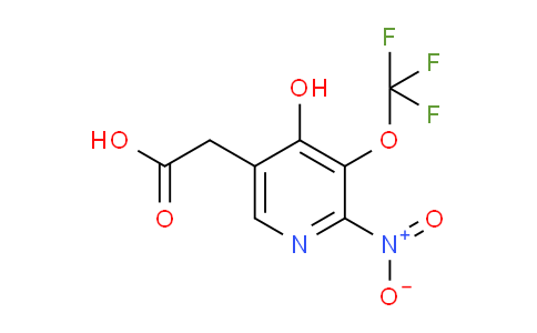 4-Hydroxy-2-nitro-3-(trifluoromethoxy)pyridine-5-acetic acid