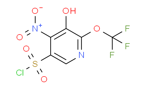 3-Hydroxy-4-nitro-2-(trifluoromethoxy)pyridine-5-sulfonyl chloride