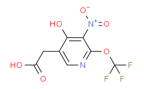 4-Hydroxy-3-nitro-2-(trifluoromethoxy)pyridine-5-acetic acid