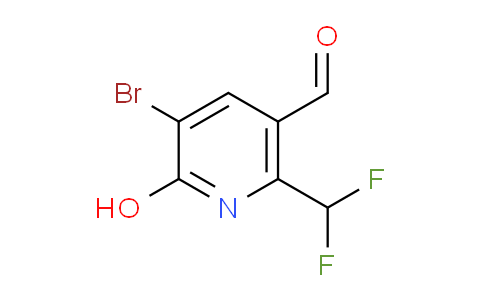 3-Bromo-6-(difluoromethyl)-2-hydroxypyridine-5-carboxaldehyde