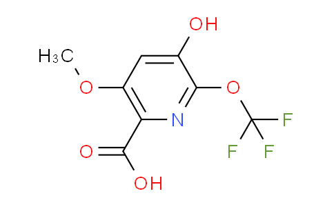 AM161565 | 1806042-79-4 | 3-Hydroxy-5-methoxy-2-(trifluoromethoxy)pyridine-6-carboxylic acid