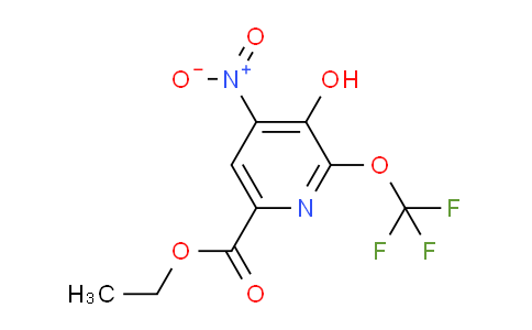 Ethyl 3-hydroxy-4-nitro-2-(trifluoromethoxy)pyridine-6-carboxylate