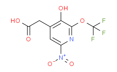 3-Hydroxy-6-nitro-2-(trifluoromethoxy)pyridine-4-acetic acid