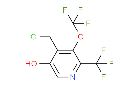 4-(Chloromethyl)-5-hydroxy-3-(trifluoromethoxy)-2-(trifluoromethyl)pyridine