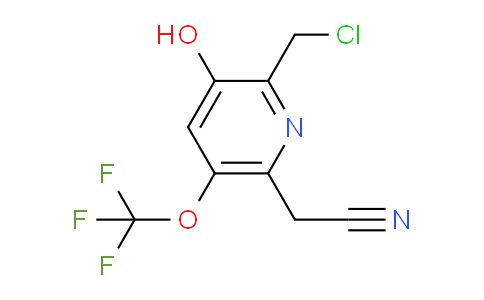 AM161747 | 1804825-36-2 | 2-(Chloromethyl)-3-hydroxy-5-(trifluoromethoxy)pyridine-6-acetonitrile