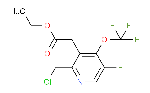 Ethyl 2-(chloromethyl)-5-fluoro-4-(trifluoromethoxy)pyridine-3-acetate
