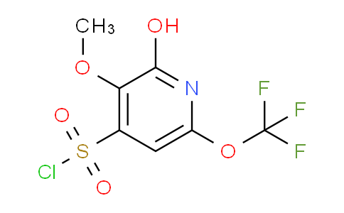 2-Hydroxy-3-methoxy-6-(trifluoromethoxy)pyridine-4-sulfonyl chloride