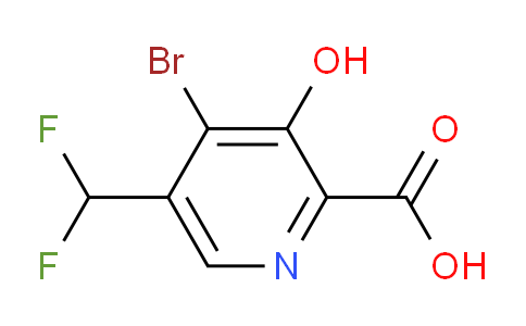 AM16185 | 1804652-97-8 | 4-Bromo-5-(difluoromethyl)-3-hydroxypyridine-2-carboxylic acid