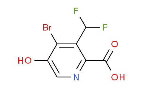 AM16188 | 1805347-26-5 | 4-Bromo-3-(difluoromethyl)-5-hydroxypyridine-2-carboxylic acid
