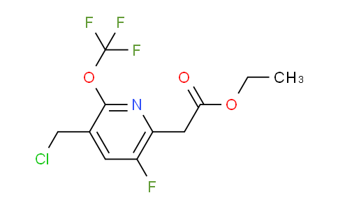 Ethyl 3-(chloromethyl)-5-fluoro-2-(trifluoromethoxy)pyridine-6-acetate