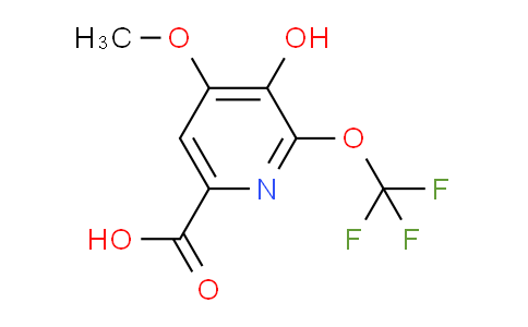 3-Hydroxy-4-methoxy-2-(trifluoromethoxy)pyridine-6-carboxylic acid