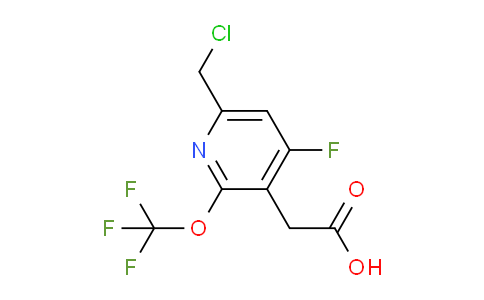 6-(Chloromethyl)-4-fluoro-2-(trifluoromethoxy)pyridine-3-acetic acid