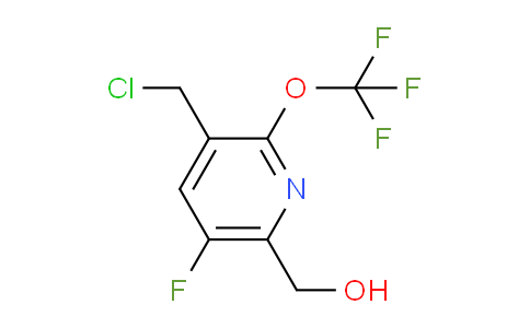 3-(Chloromethyl)-5-fluoro-2-(trifluoromethoxy)pyridine-6-methanol