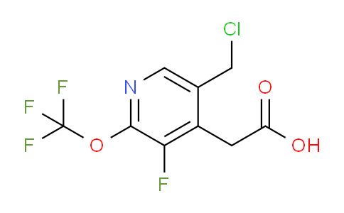 5-(Chloromethyl)-3-fluoro-2-(trifluoromethoxy)pyridine-4-acetic acid