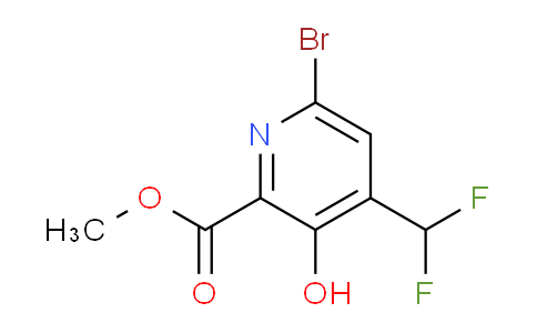 AM16201 | 1804653-10-8 | Methyl 6-bromo-4-(difluoromethyl)-3-hydroxypyridine-2-carboxylate