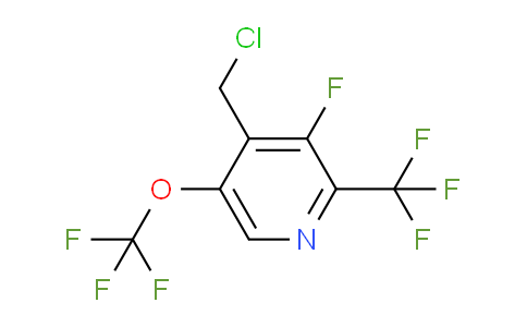 4-(Chloromethyl)-3-fluoro-5-(trifluoromethoxy)-2-(trifluoromethyl)pyridine