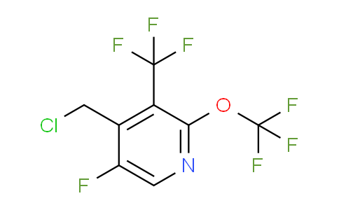 4-(Chloromethyl)-5-fluoro-2-(trifluoromethoxy)-3-(trifluoromethyl)pyridine