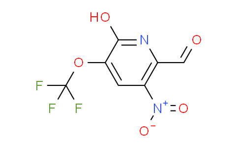 2-Hydroxy-5-nitro-3-(trifluoromethoxy)pyridine-6-carboxaldehyde