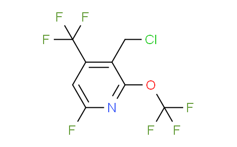 3-(Chloromethyl)-6-fluoro-2-(trifluoromethoxy)-4-(trifluoromethyl)pyridine