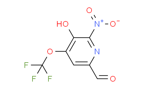 3-Hydroxy-2-nitro-4-(trifluoromethoxy)pyridine-6-carboxaldehyde