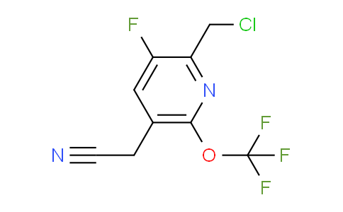 2-(Chloromethyl)-3-fluoro-6-(trifluoromethoxy)pyridine-5-acetonitrile