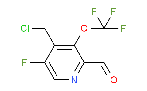 4-(Chloromethyl)-5-fluoro-3-(trifluoromethoxy)pyridine-2-carboxaldehyde