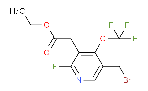 Ethyl 5-(bromomethyl)-2-fluoro-4-(trifluoromethoxy)pyridine-3-acetate