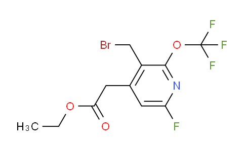 Ethyl 3-(bromomethyl)-6-fluoro-2-(trifluoromethoxy)pyridine-4-acetate