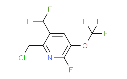 2-(Chloromethyl)-3-(difluoromethyl)-6-fluoro-5-(trifluoromethoxy)pyridine