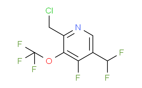 2-(Chloromethyl)-5-(difluoromethyl)-4-fluoro-3-(trifluoromethoxy)pyridine