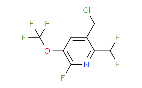 3-(Chloromethyl)-2-(difluoromethyl)-6-fluoro-5-(trifluoromethoxy)pyridine