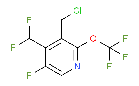 3-(Chloromethyl)-4-(difluoromethyl)-5-fluoro-2-(trifluoromethoxy)pyridine