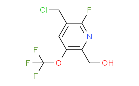 3-(Chloromethyl)-2-fluoro-5-(trifluoromethoxy)pyridine-6-methanol