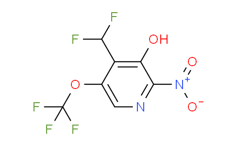 4-(Difluoromethyl)-3-hydroxy-2-nitro-5-(trifluoromethoxy)pyridine