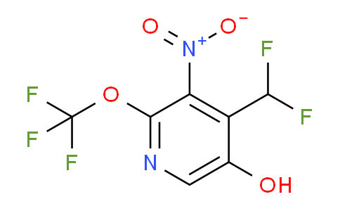4-(Difluoromethyl)-5-hydroxy-3-nitro-2-(trifluoromethoxy)pyridine