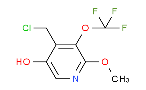 4-(Chloromethyl)-5-hydroxy-2-methoxy-3-(trifluoromethoxy)pyridine