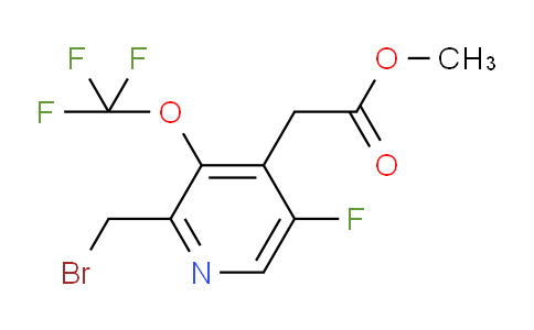 Methyl 2-(bromomethyl)-5-fluoro-3-(trifluoromethoxy)pyridine-4-acetate