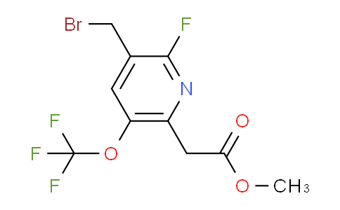 Methyl 3-(bromomethyl)-2-fluoro-5-(trifluoromethoxy)pyridine-6-acetate