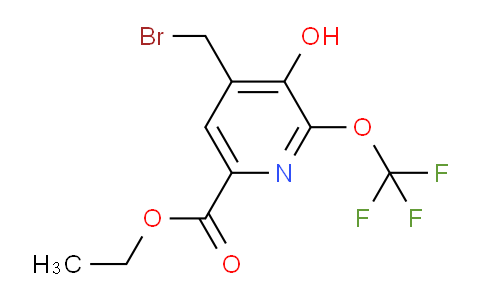 Ethyl 4-(bromomethyl)-3-hydroxy-2-(trifluoromethoxy)pyridine-6-carboxylate