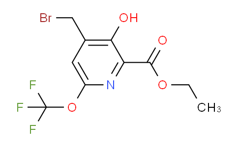 Ethyl 4-(bromomethyl)-3-hydroxy-6-(trifluoromethoxy)pyridine-2-carboxylate