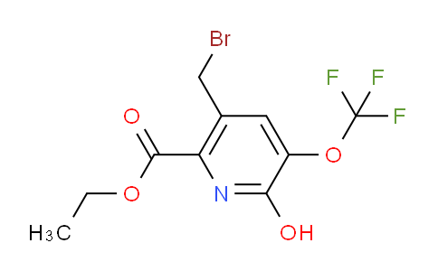 Ethyl 5-(bromomethyl)-2-hydroxy-3-(trifluoromethoxy)pyridine-6-carboxylate