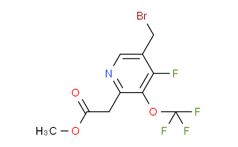 Methyl 5-(bromomethyl)-4-fluoro-3-(trifluoromethoxy)pyridine-2-acetate